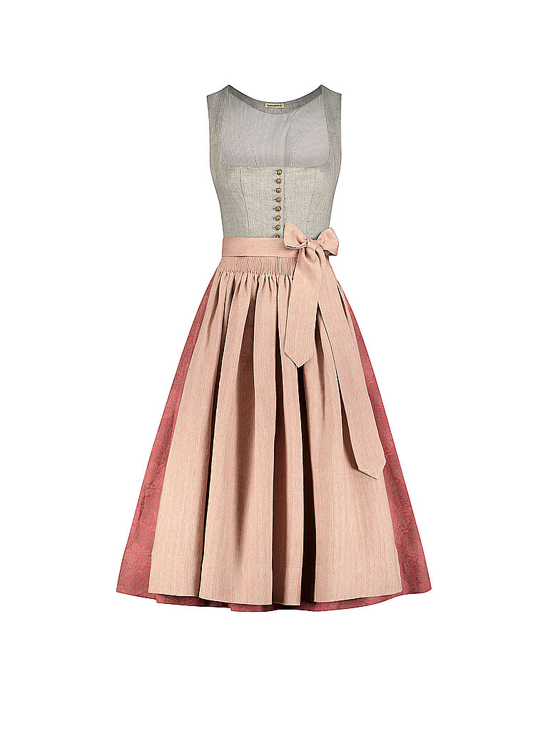 GOTTSEIDANK Dirndl MONIKA 80cm rosa | 38 von gottseidank