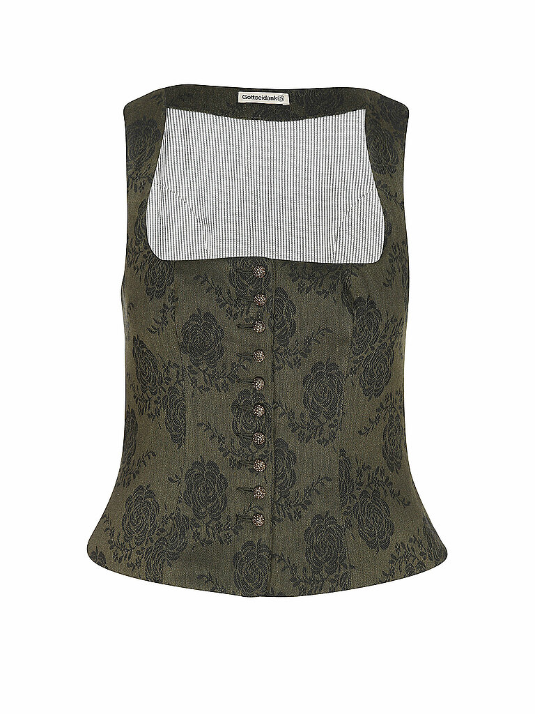 GOTTSEIDANK Gilet LOTTI olive | 36 GOTTSEIDANK Gilet LOTTI olive | 36 von gottseidank
