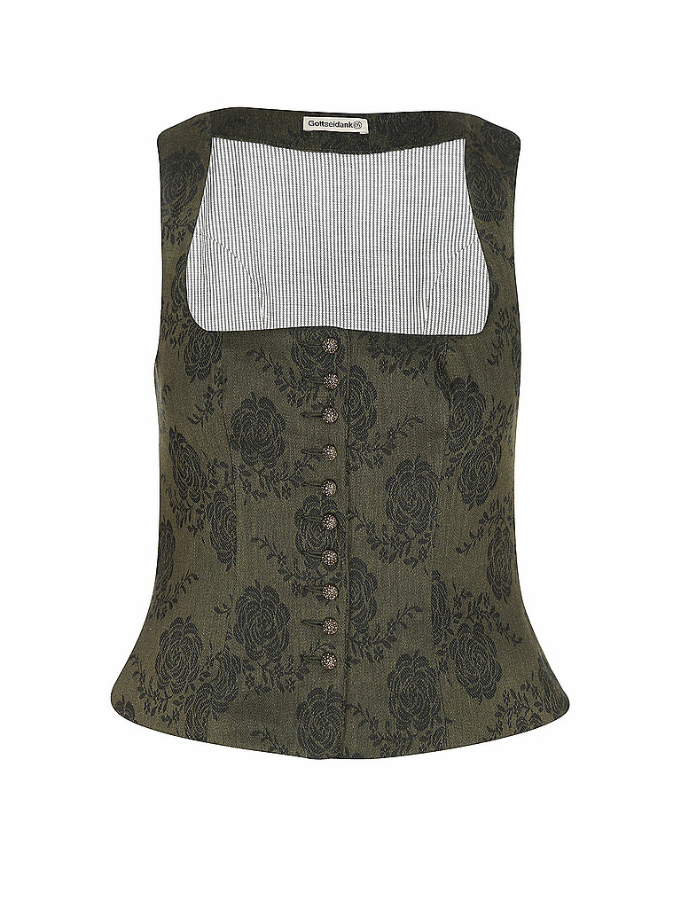 GOTTSEIDANK Gilet LOTTI olive | 36 von gottseidank