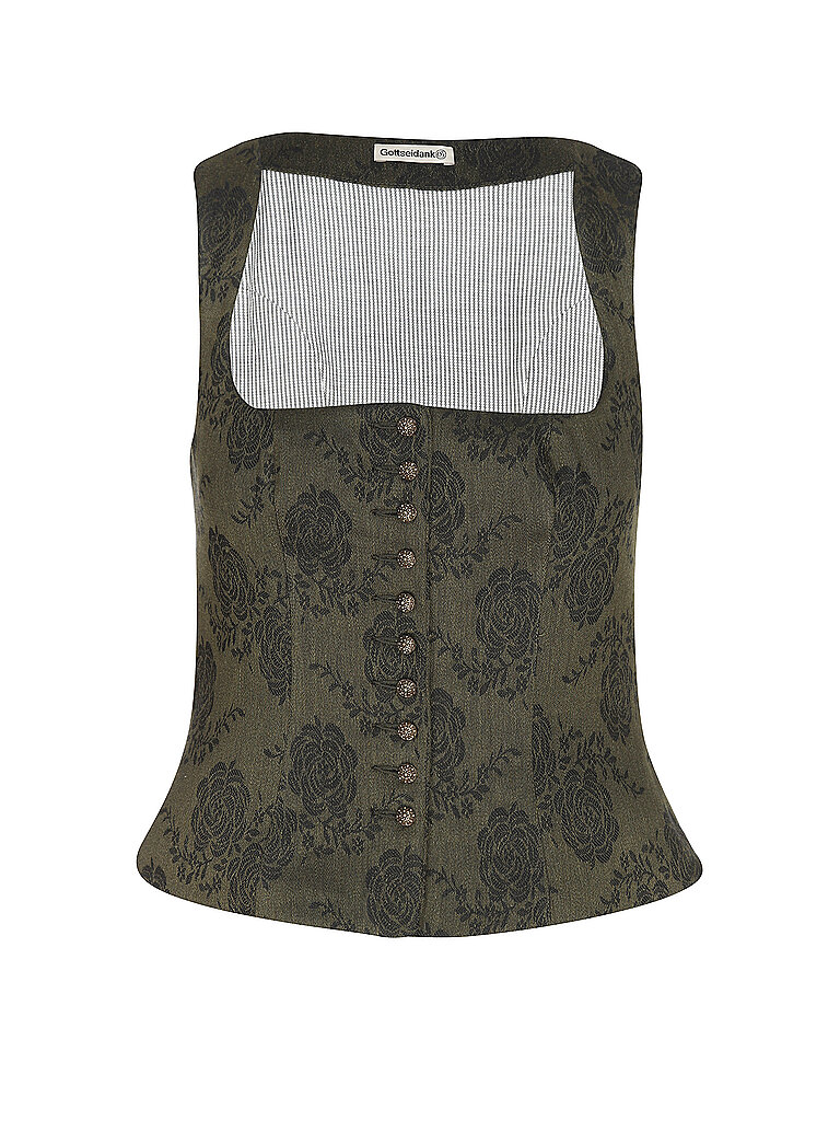 GOTTSEIDANK Gilet LOTTI olive | 40 von gottseidank