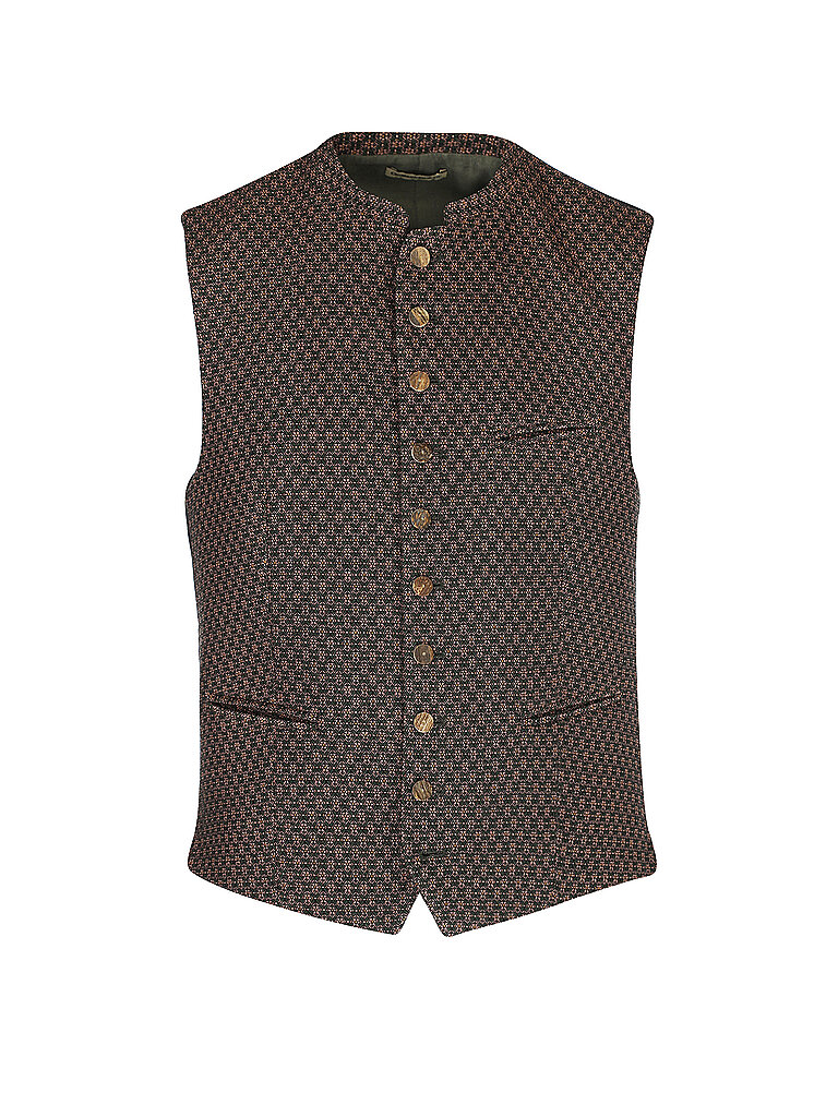 GOTTSEIDANK Trachten Gilet KONSTANTIN dunkelrot | 50 von gottseidank