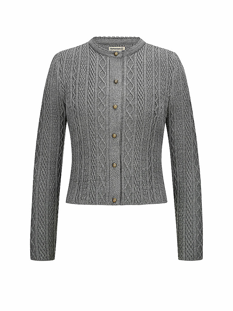 GOTTSEIDANK Trachten Strickjacke SOPHIA grau | S GOTTSEIDANK Trachten Strickjacke SOPHIA grau | S von gottseidank