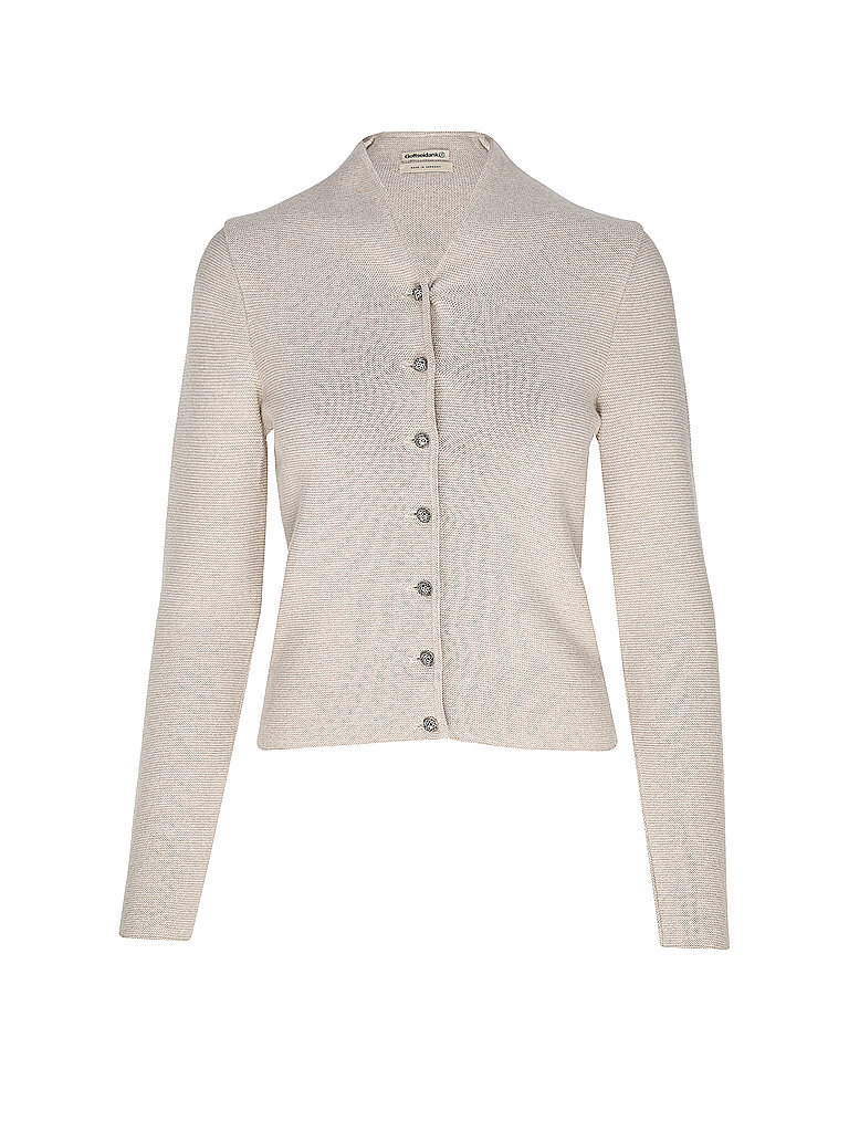 GOTTSEIDANK Trachten Strickjacke Slim Fit ANNA creme | L von gottseidank