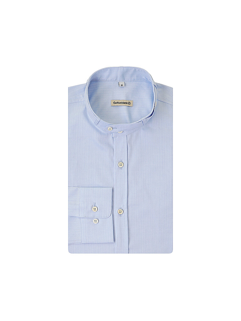 GOTTSEIDANK Trachtenhemd LENZ blau | XL von gottseidank