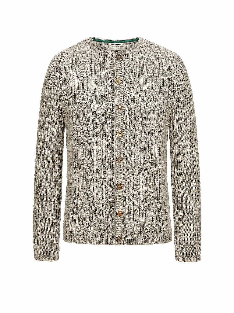 GOTTSEIDANK Trachtenstrickjacke ANTON beige | L GOTTSEIDANK Trachtenstrickjacke ANTON beige | L von gottseidank