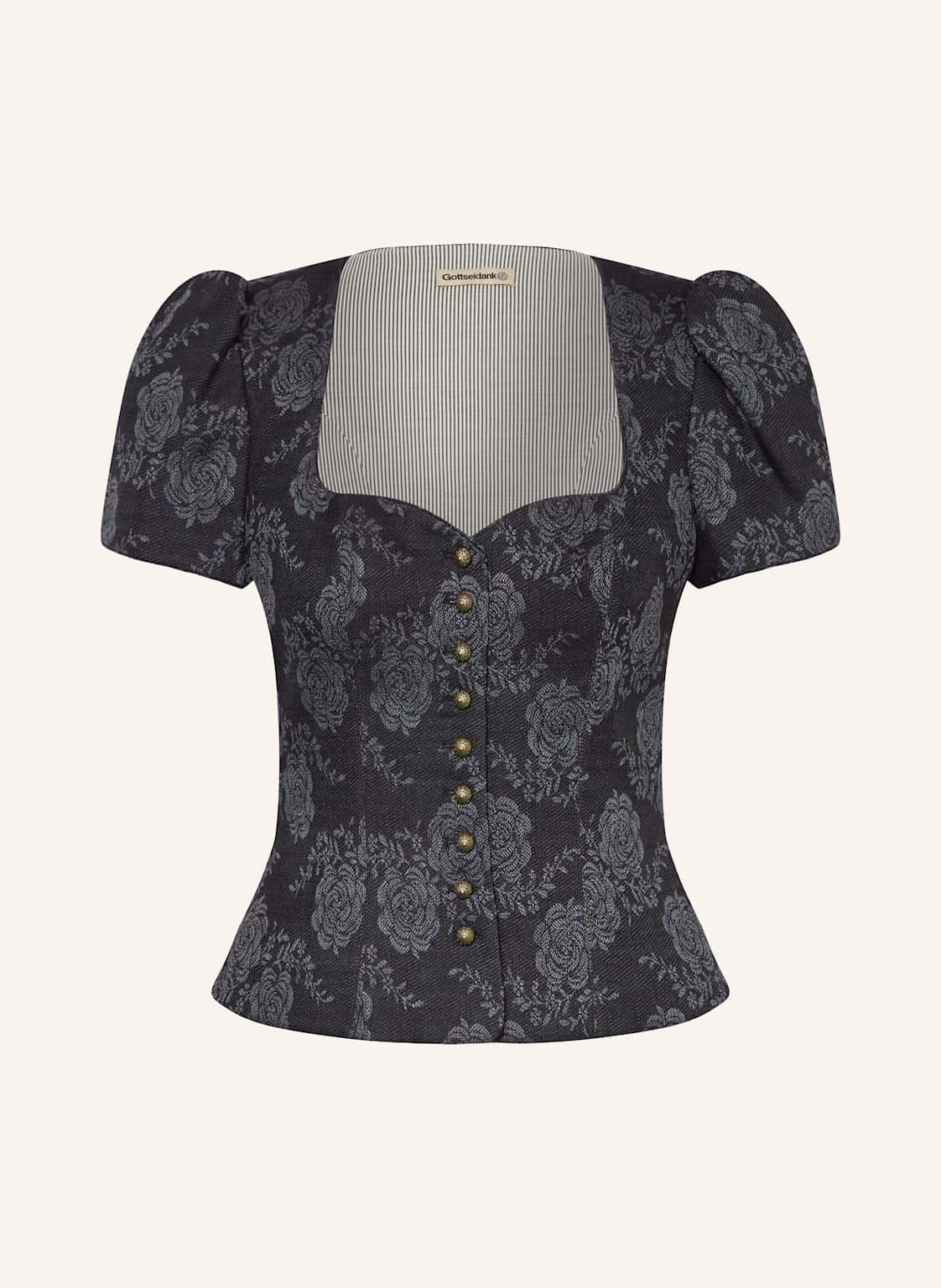 Gottseidank Jacquard-Trachtenmieder Bea Mit Leinen blau Gottseidank Jacquard-Trachtenmieder Bea Mit Leinen blau von gottseidank