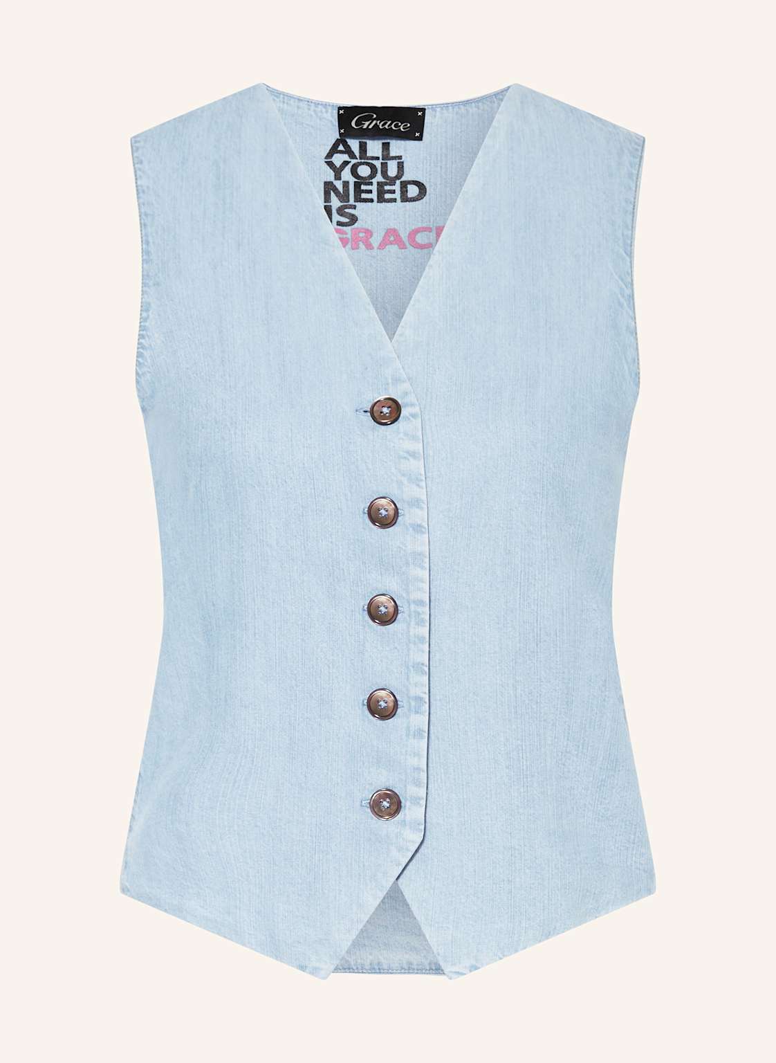 Grace Blazerweste In Jeansoptik blau Grace Blazerweste In Jeansoptik blau von grace