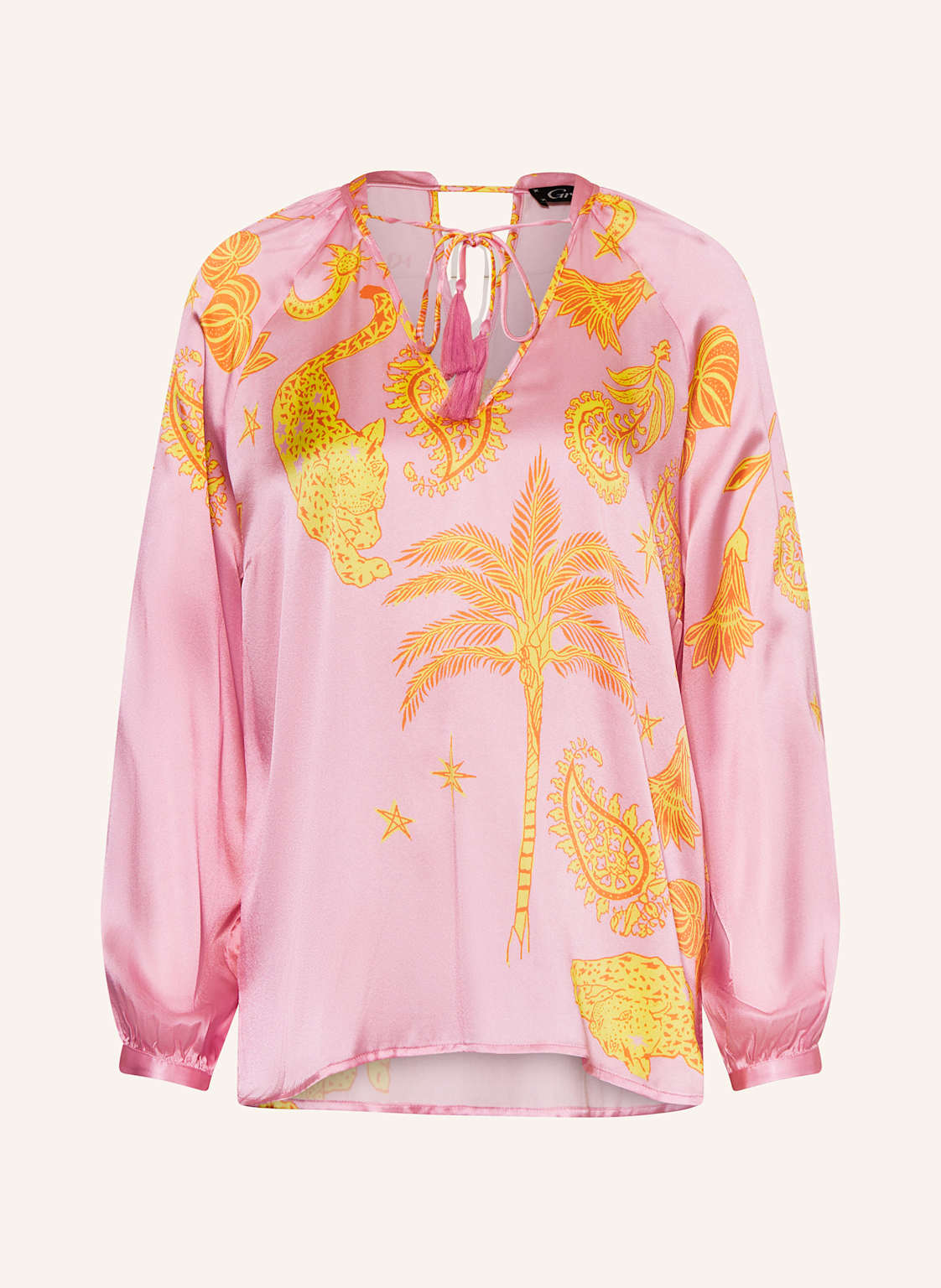 Grace Blusenshirt Mit Seide rosa von grace