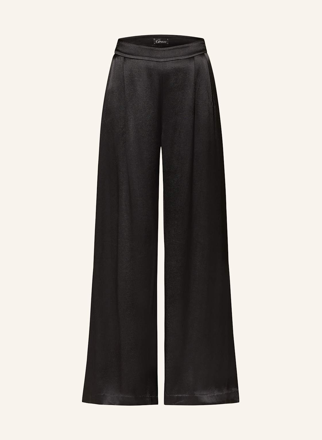 Grace Marlenehose Aus Satin schwarz Grace Marlenehose Aus Satin schwarz von grace