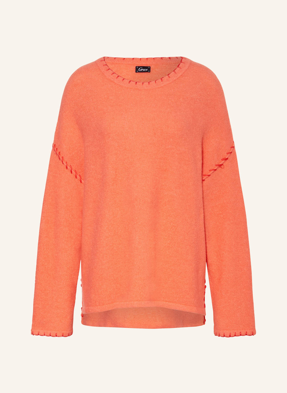 Grace Oversized-Pullover orange von grace