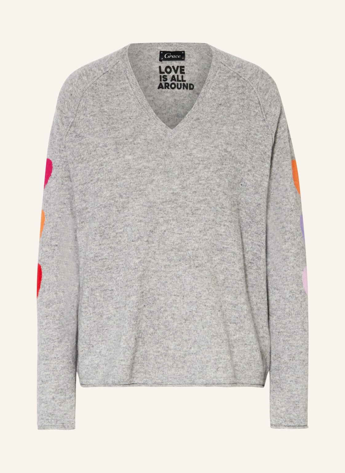 Grace Pullover Mit Cashmere grau von grace