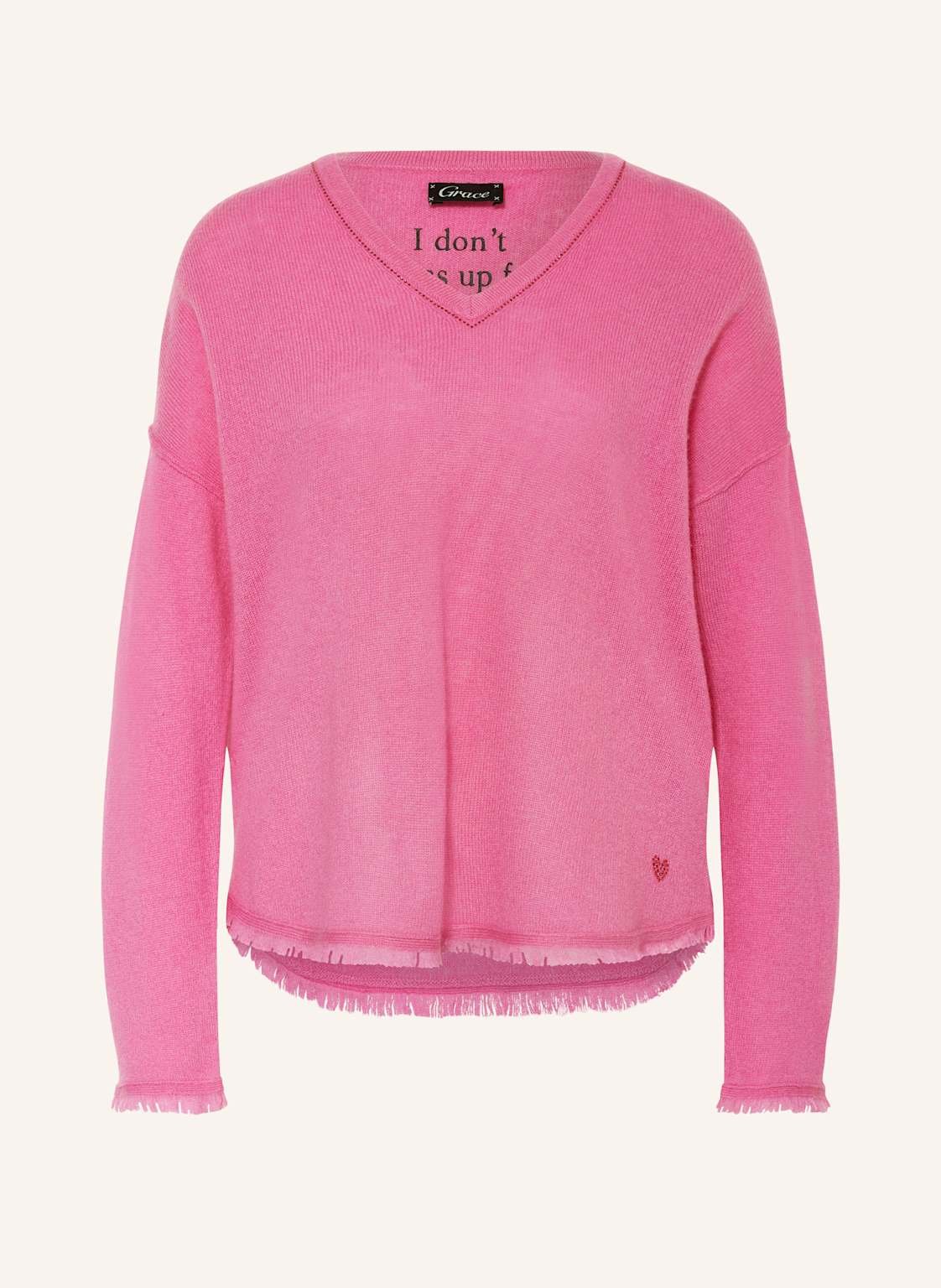 Grace Pullover Mit Cashmere pink von grace