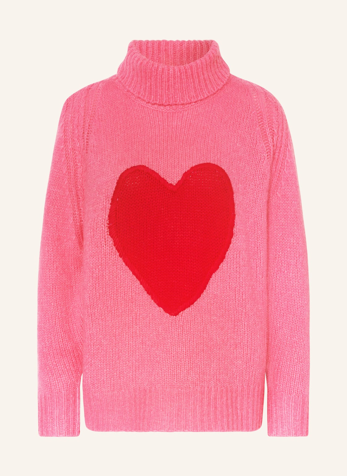 Grace Rollkragenpullover pink von grace