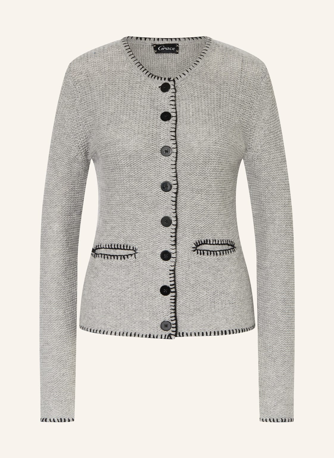 Grace Strickjacke grau von grace