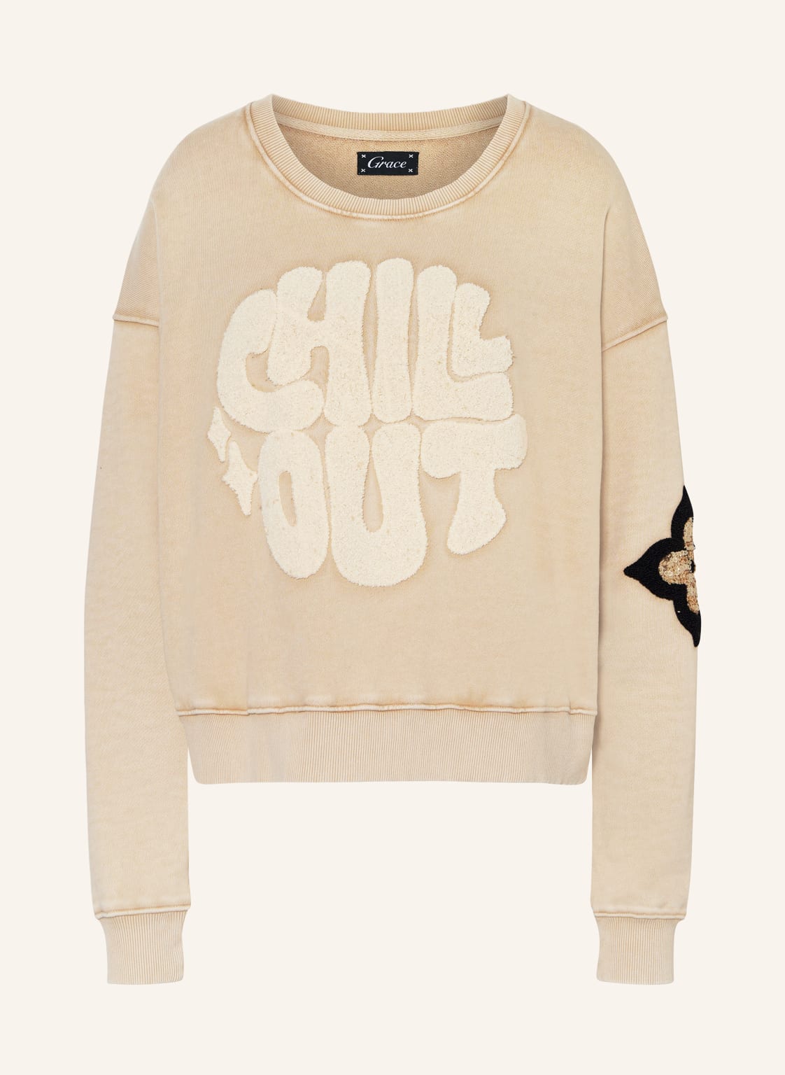 Grace Sweatshirt beige von grace