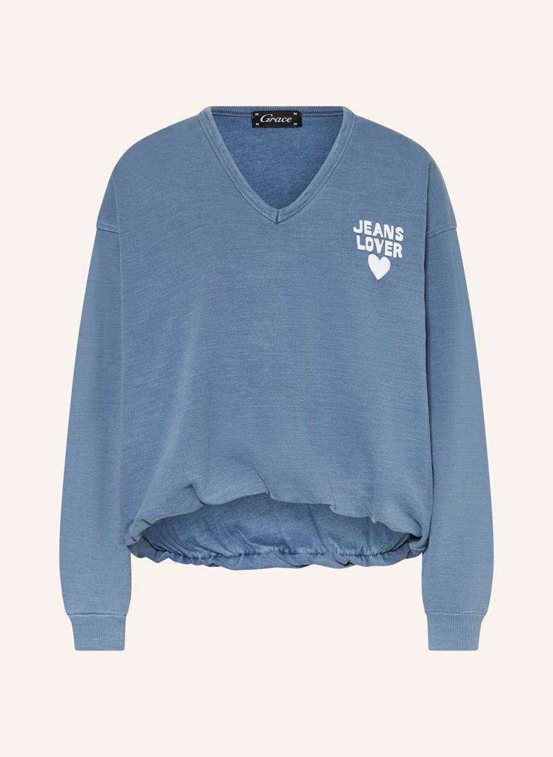 Grace Sweatshirt blau von grace