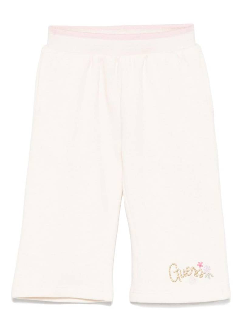 guess kids embroidered-logo sweatpants - White von guess kids