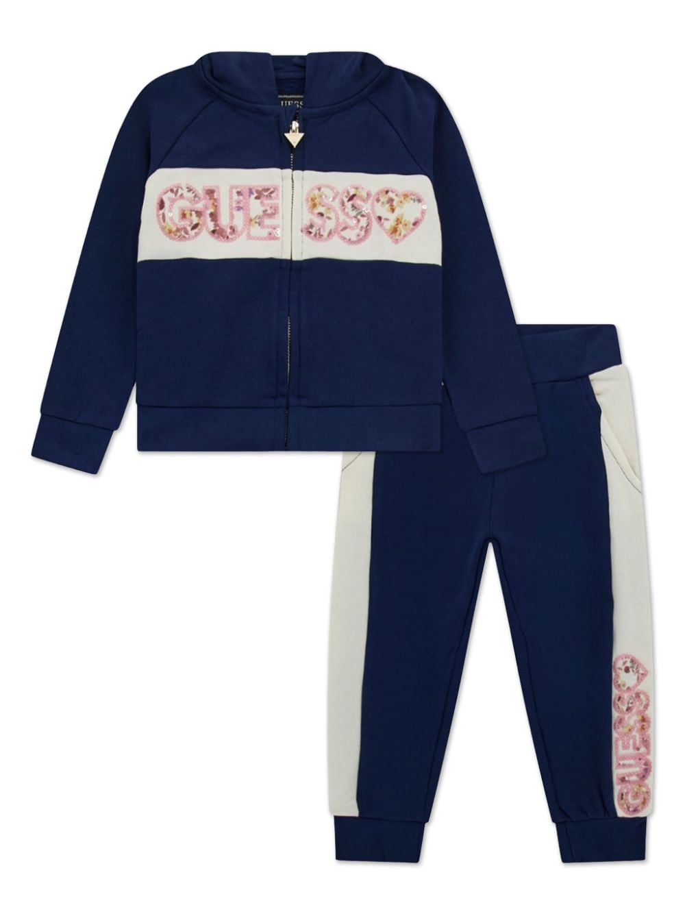 guess kids embroidered-logo tracksuit set - Blue von guess kids