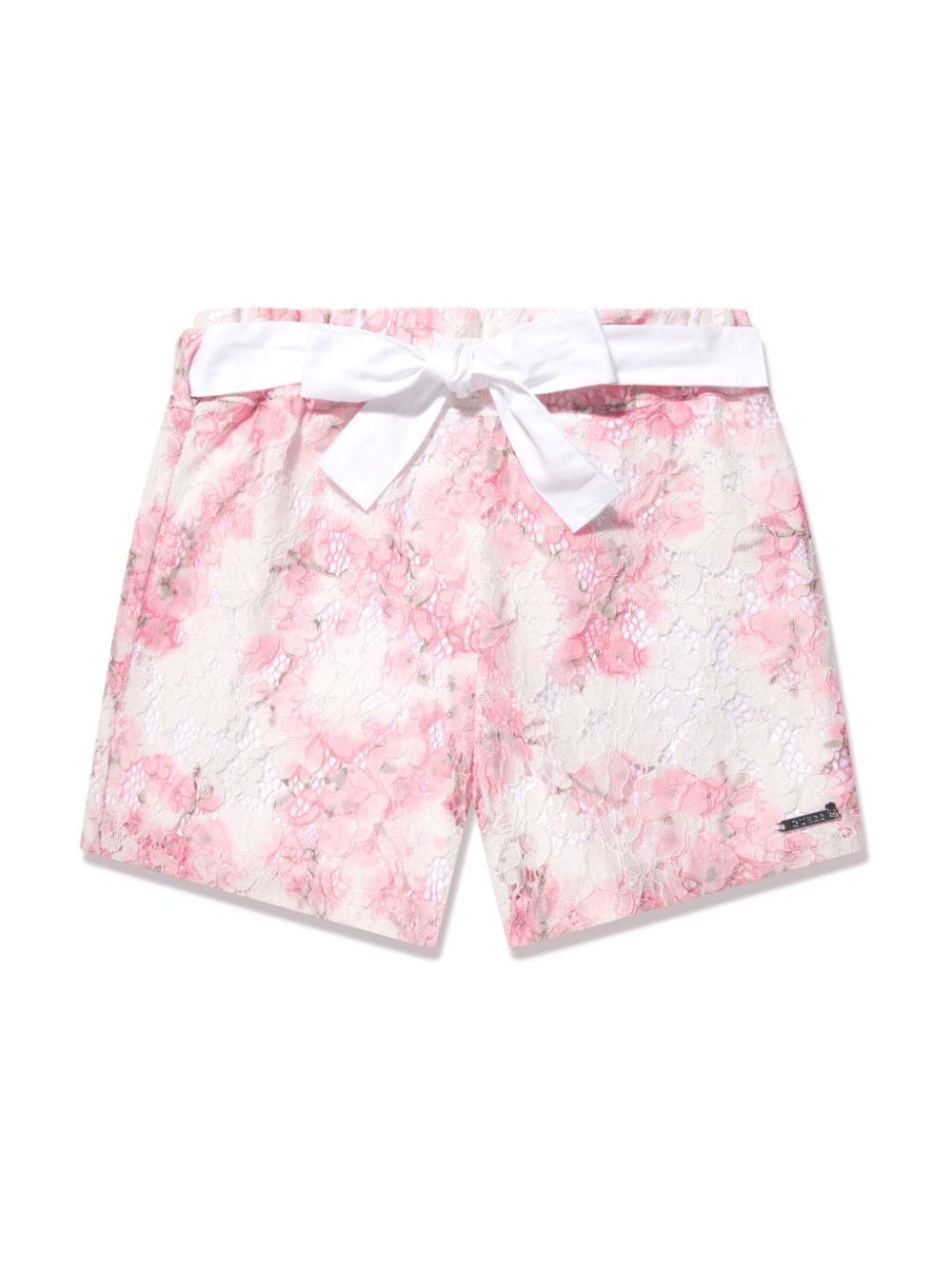 guess kids floral-lace belted shorts - Pink von guess kids