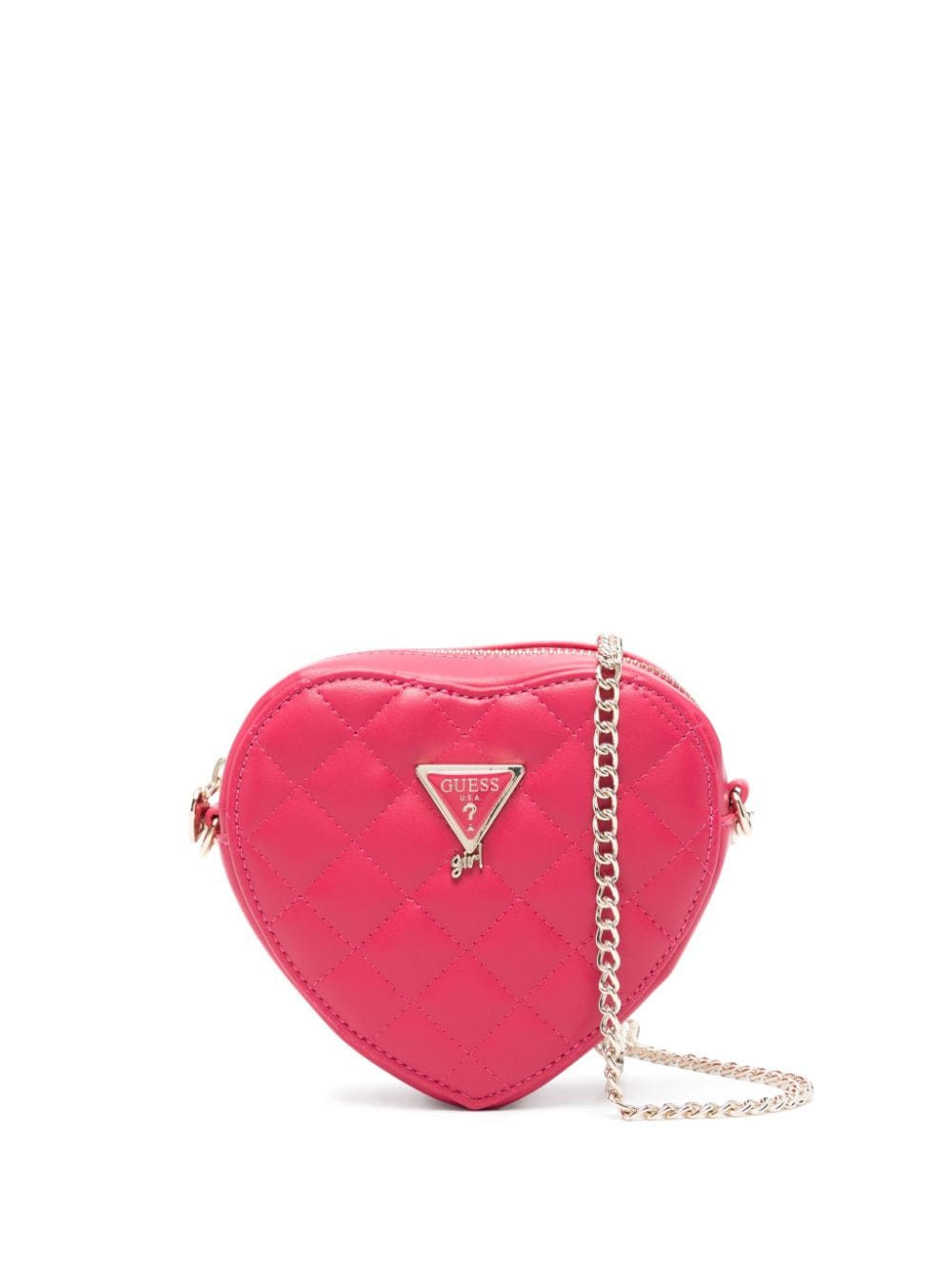 guess kids heart-shape cross body bag - Pink von guess kids