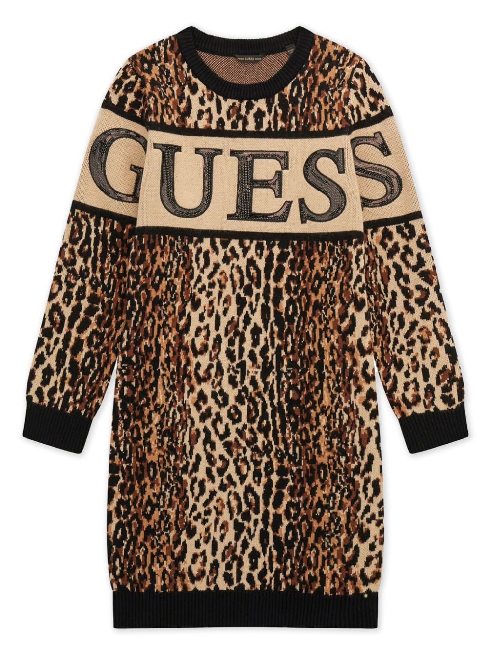 guess kids leopard-print dress - Neutrals von guess kids