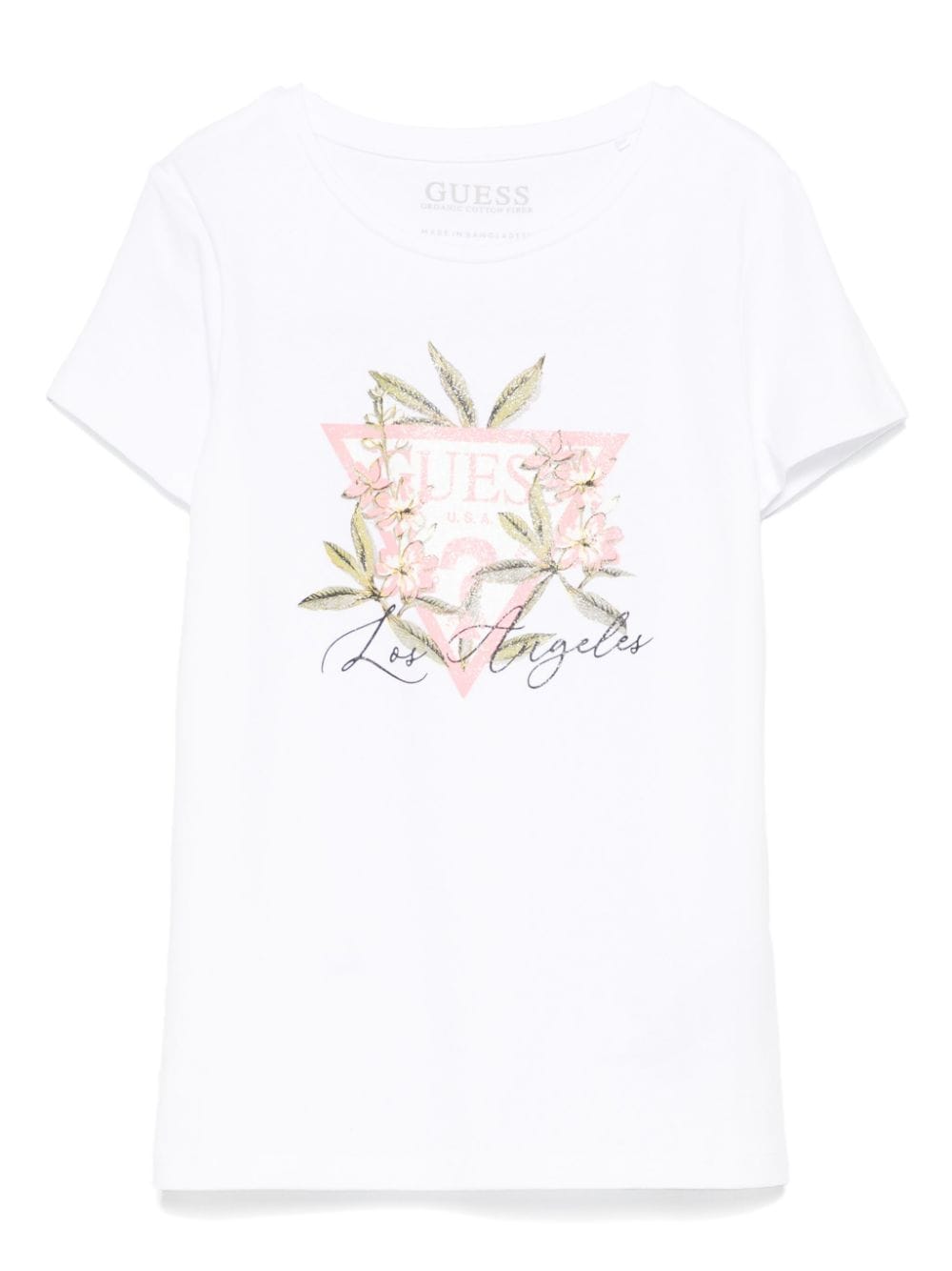 guess kids logo-print T-shirt - White von guess kids