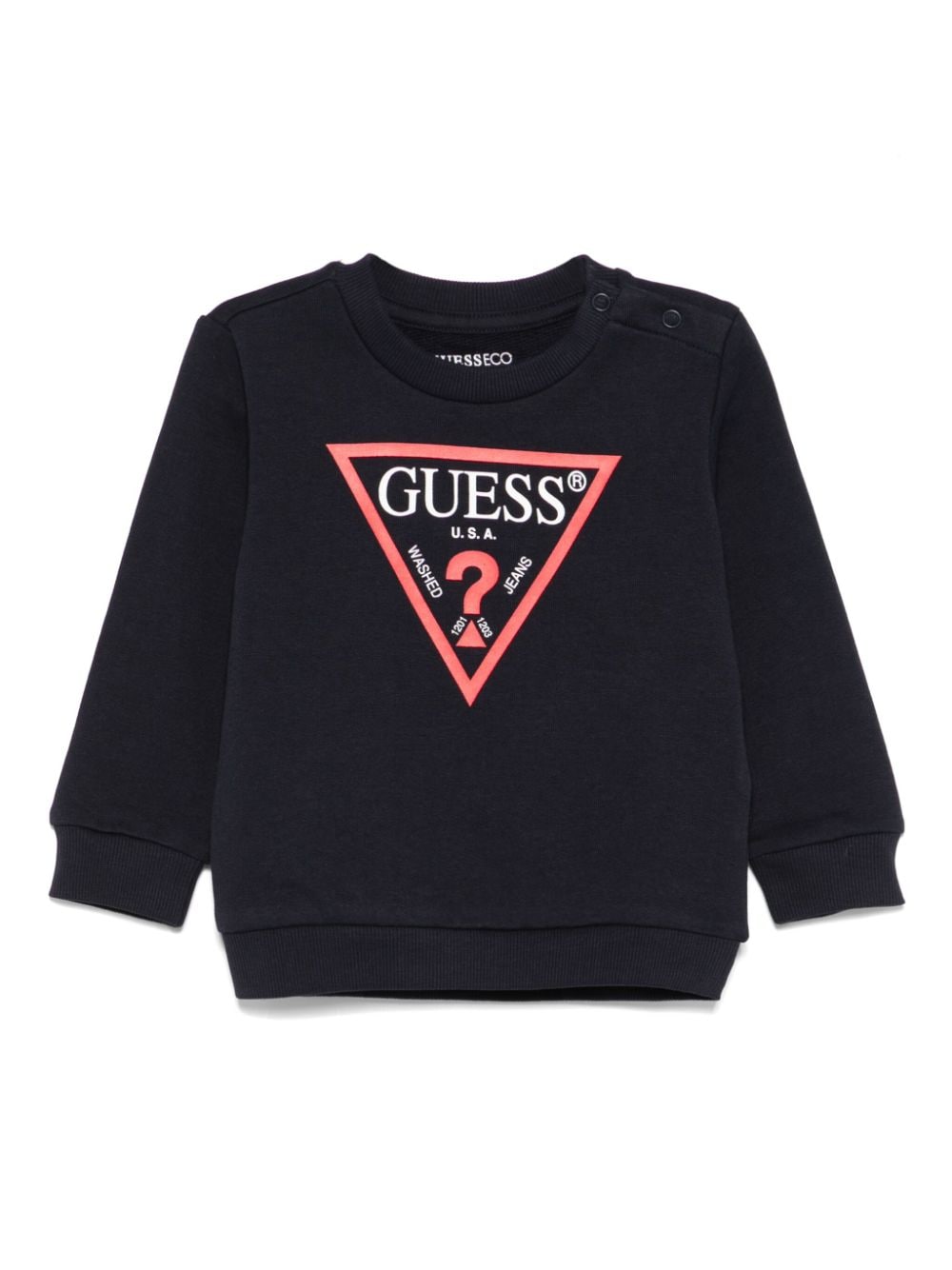 guess kids logo-print sweater - Blue von guess kids