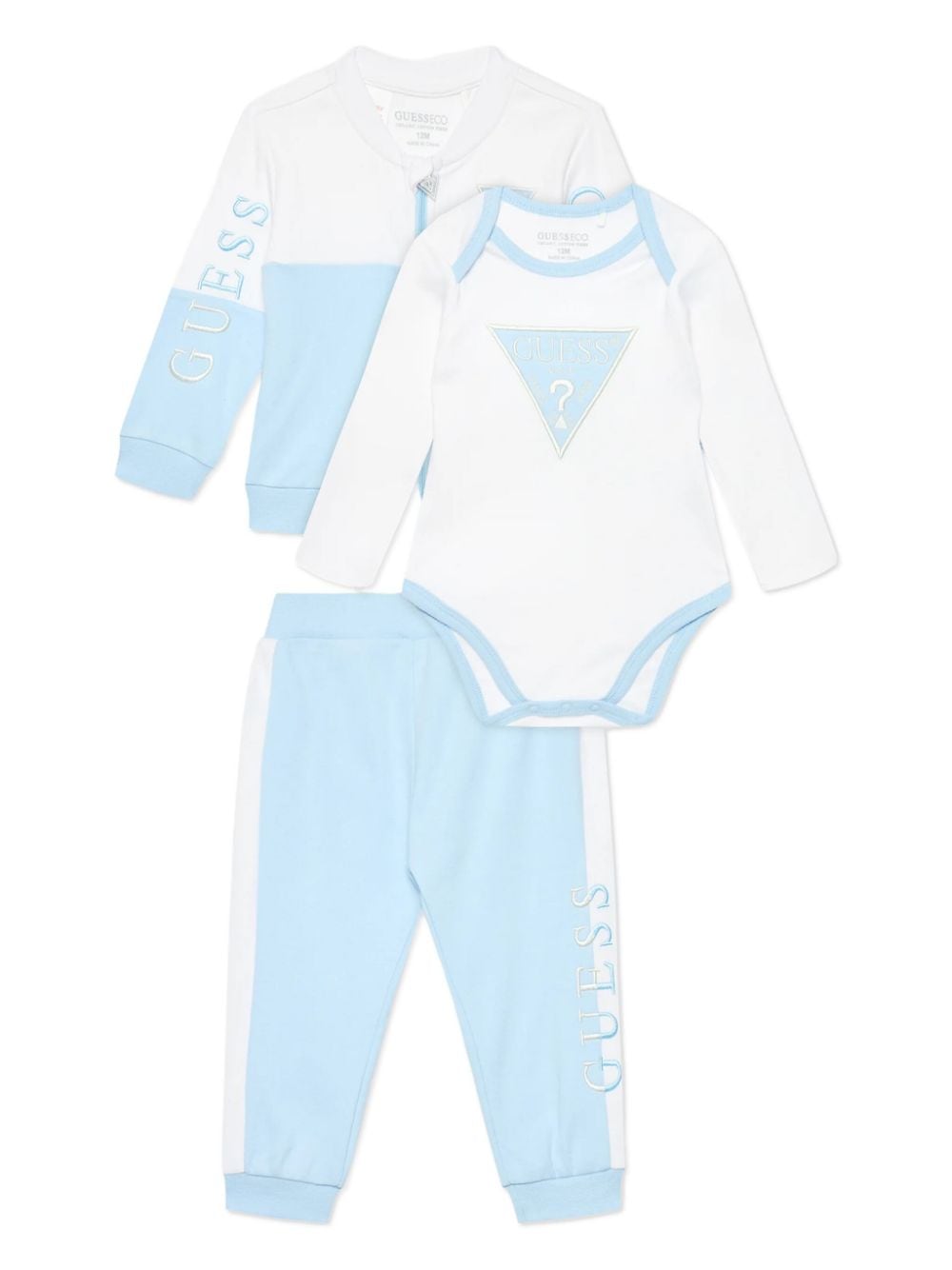 guess kids logo-print tracksuit - Blue von guess kids