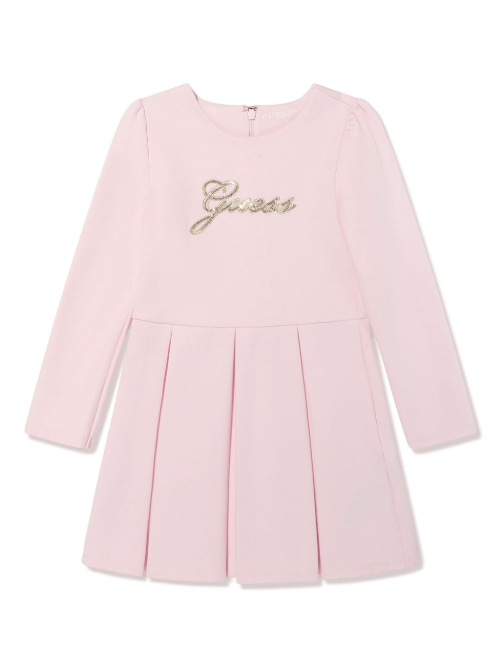 guess kids logo-sequin detail midi dress - Pink von guess kids