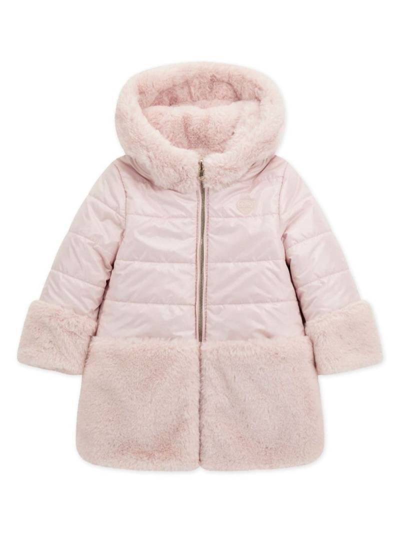 guess kids reversible faux fur coat - Pink von guess kids