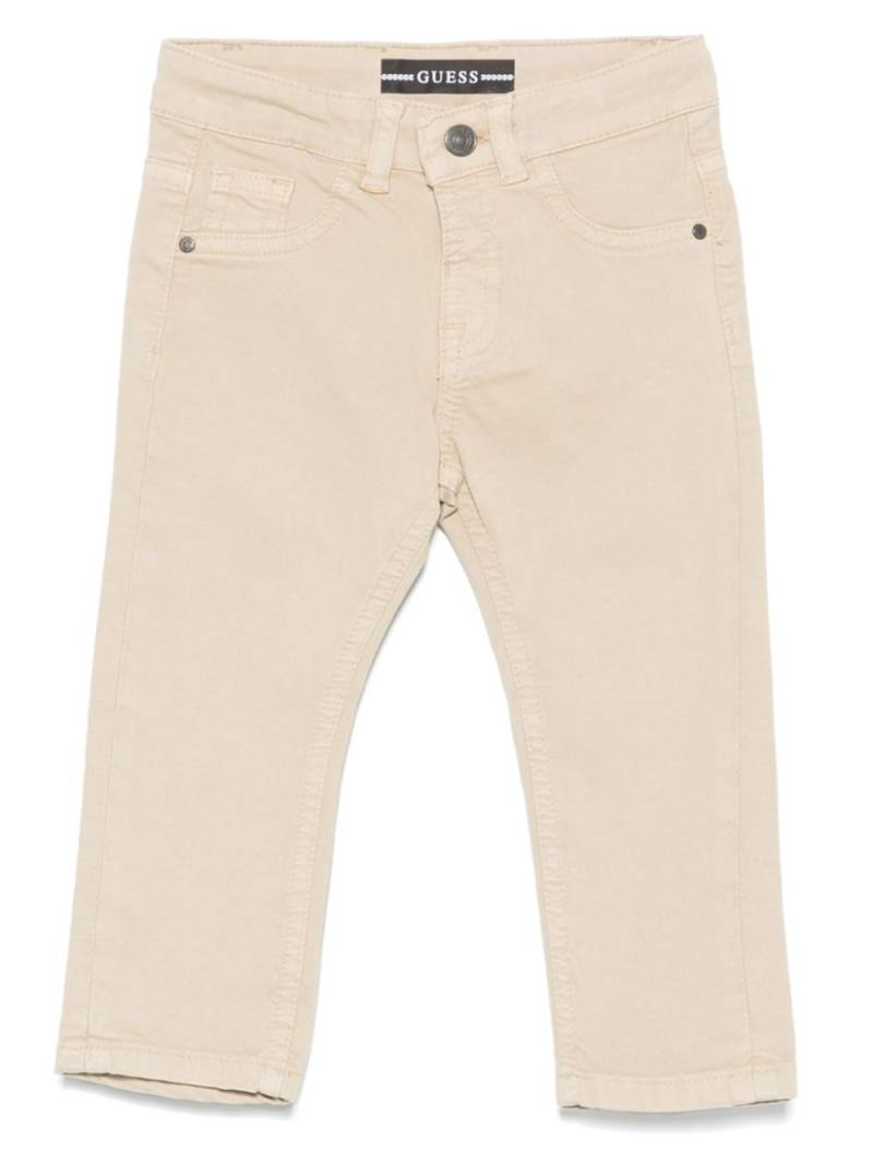 guess kids straight-leg chinos - Neutrals von guess kids