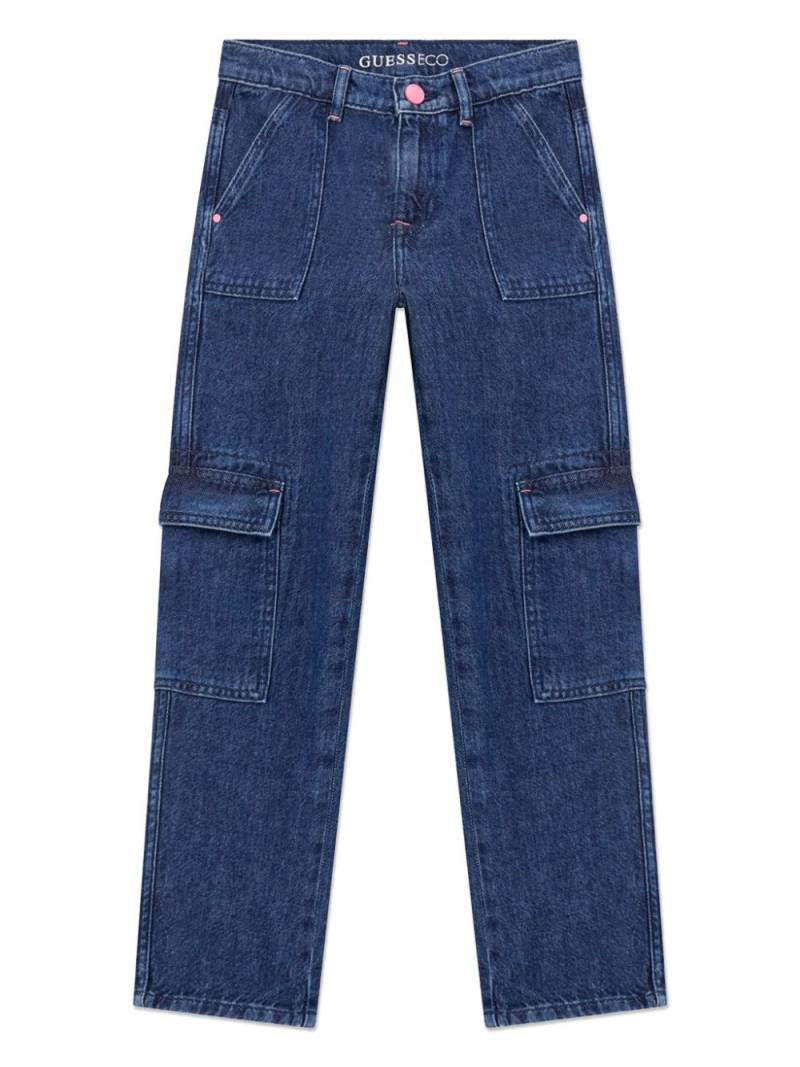 guess kids straight-leg jeans - Blue von guess kids