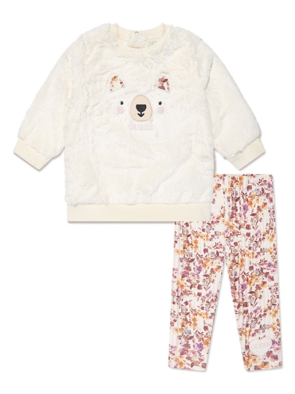 guess kids sweatshirt and leggings set - White von guess kids