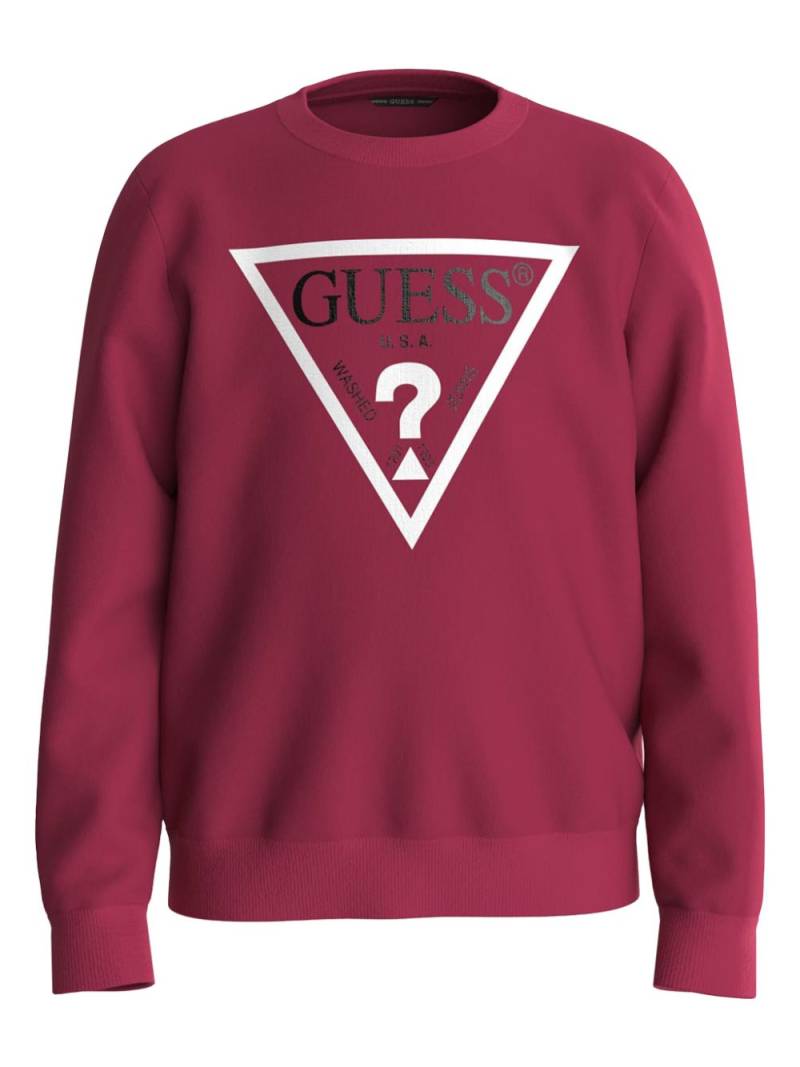 guess kids triangle-logo sweatshirt - Red von guess kids