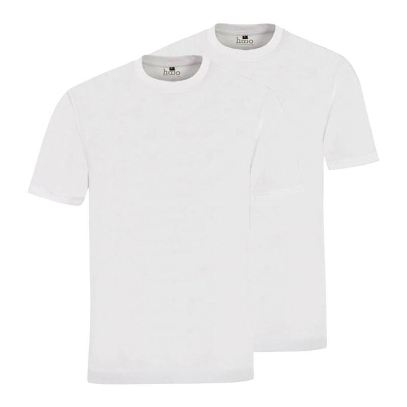 hajo - T-Shirt  2er Pack Bequem sitzend, für Herren, Weiss, Größe 3XL von hajo