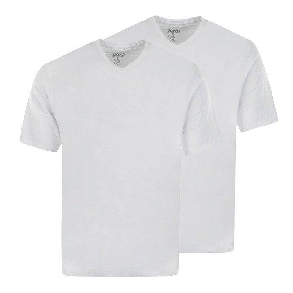 T-shirt 2er Pack Bequem Sitzend Herren Weiss 3XL von hajo