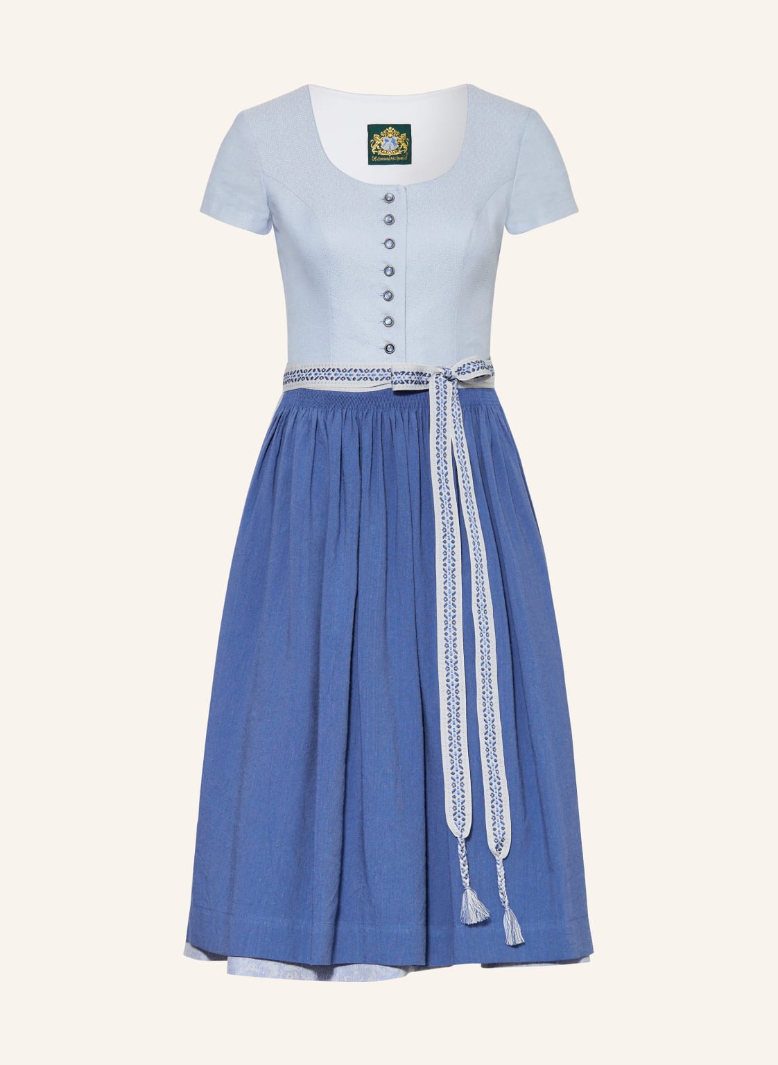 Hammerschmid Dirndl Birkensee Mit Leinen blau von hammerschmid