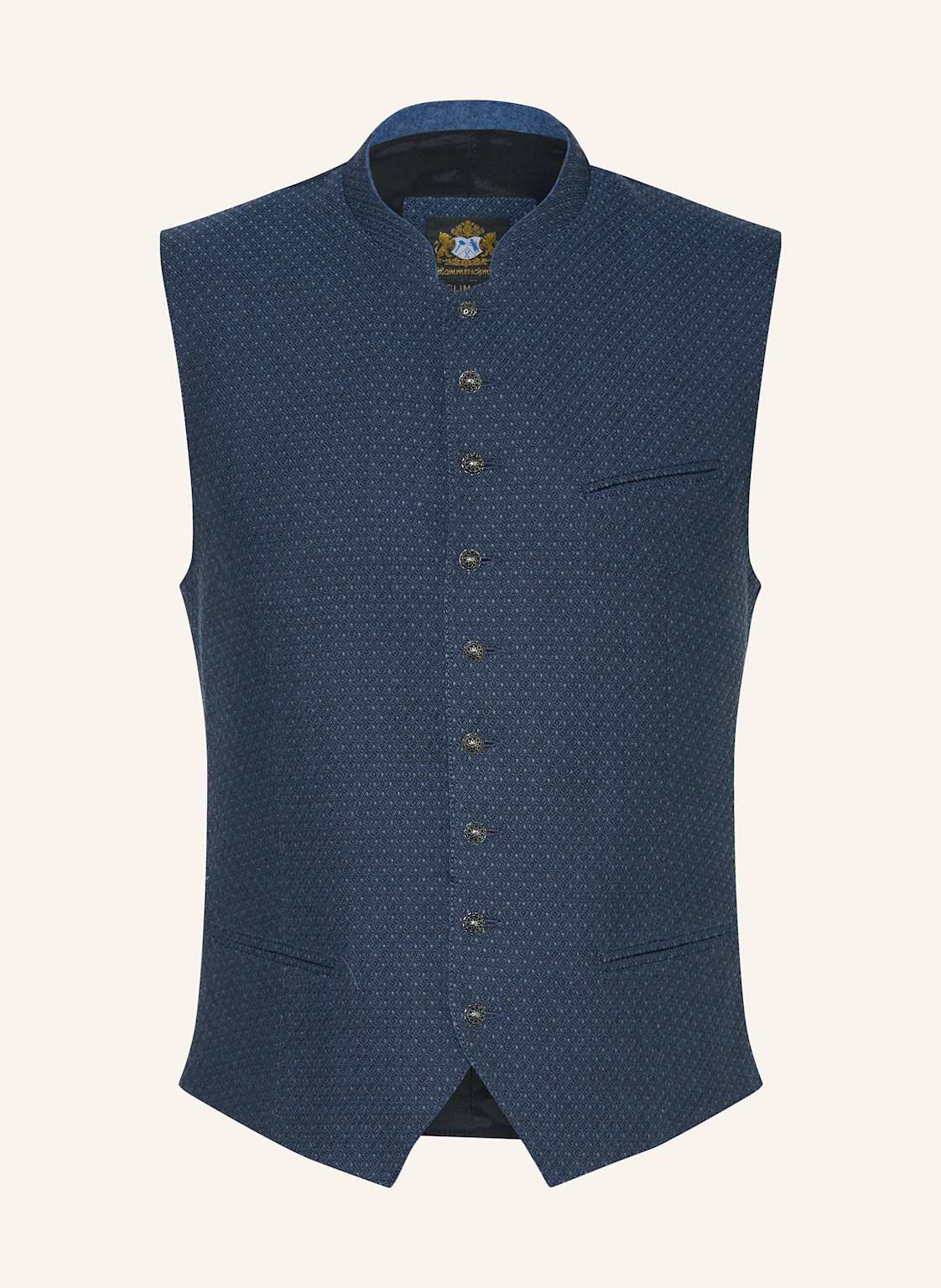 Hammerschmid Trachtenweste Theo Slim Fit blau von hammerschmid