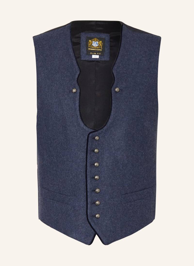 Hammerschmid Trachtenweste Vizenz Slim Fit blau von hammerschmid