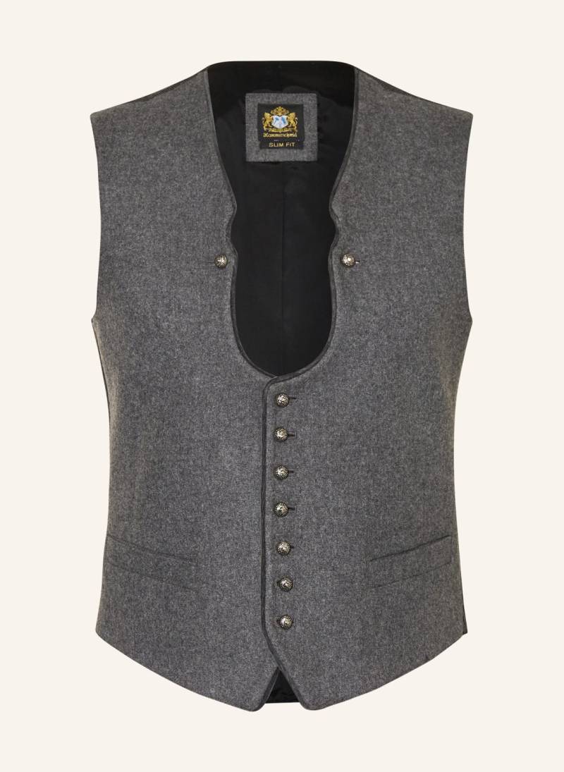 Hammerschmid Trachtenweste Vizenz Slim Fit grau von hammerschmid