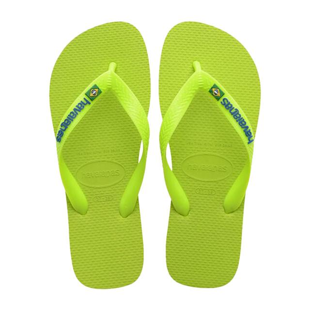 Havaianas - Brasil Logo Neon, für Herren, Grün, Größe 45-46 von Havaianas