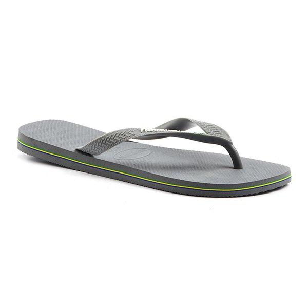 Havaianas - Brasil Logo-39-40, für Herren, Grau, Größe 39-40 von Havaianas