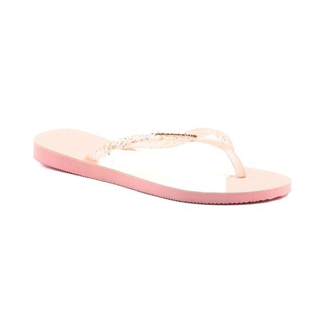 Havaianas - Slim Glitter Flourish-41-42, für Damen, Rosa, Größe 41-42 von Havaianas