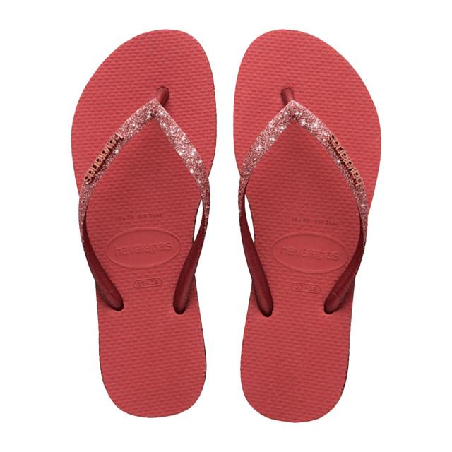 Havaianas - Slim Sparkle Ii, für Damen, Bordeaux, Größe 37-38 von Havaianas