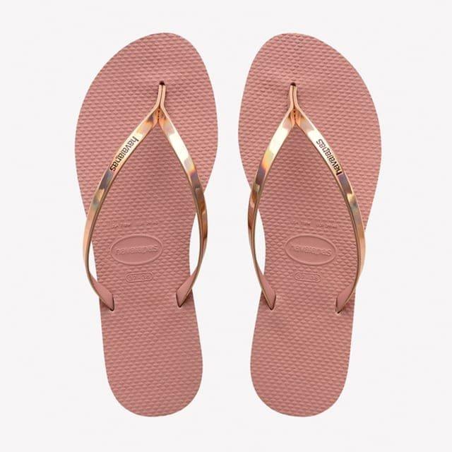 Havaianas - You Metallic-41-42, für Damen, Rosa, Größe 41-42 von Havaianas