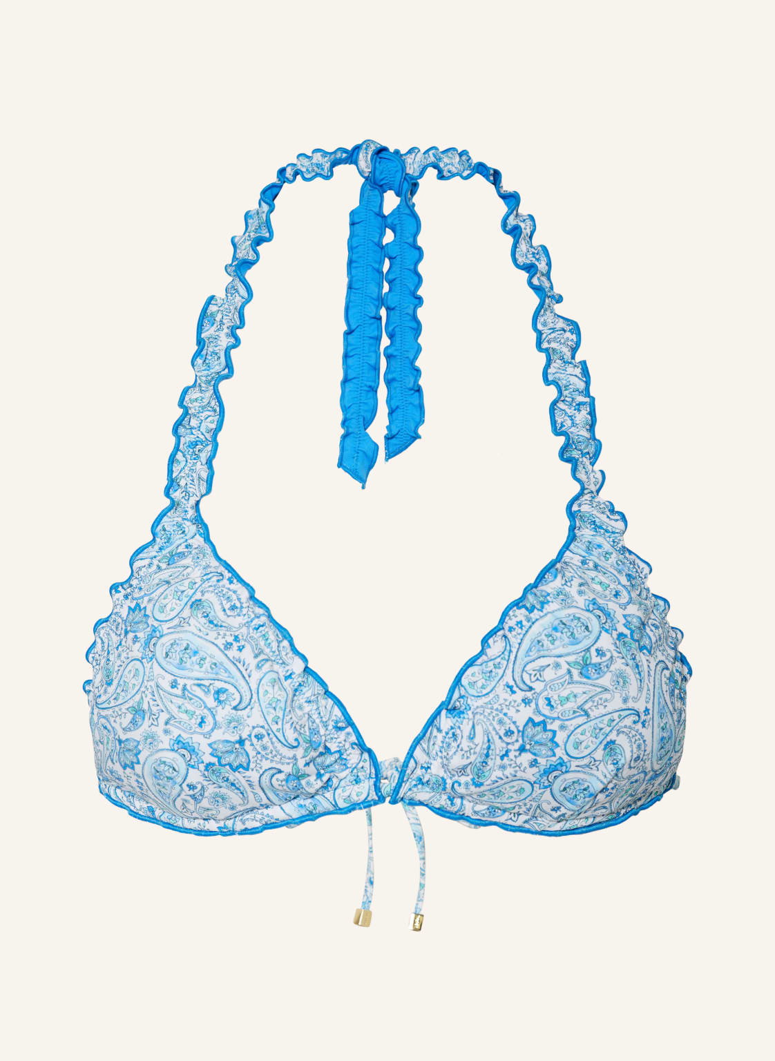 Heidi Klein Triangel-Bikini-Top Camps Bay Beach Zum Wenden blau von heidi klein