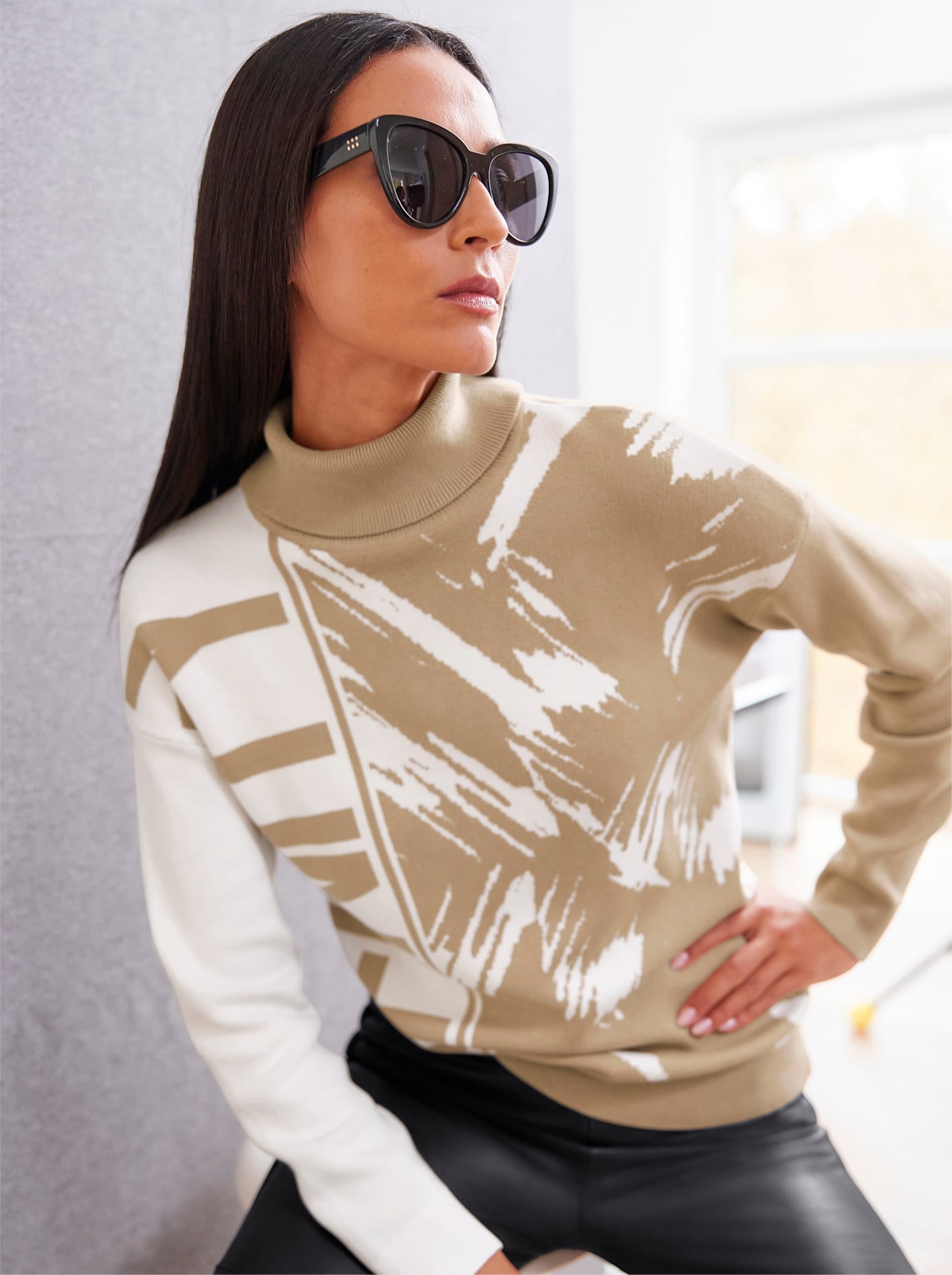 heine Jacquardpullover »Rollkragenpullover« von heine