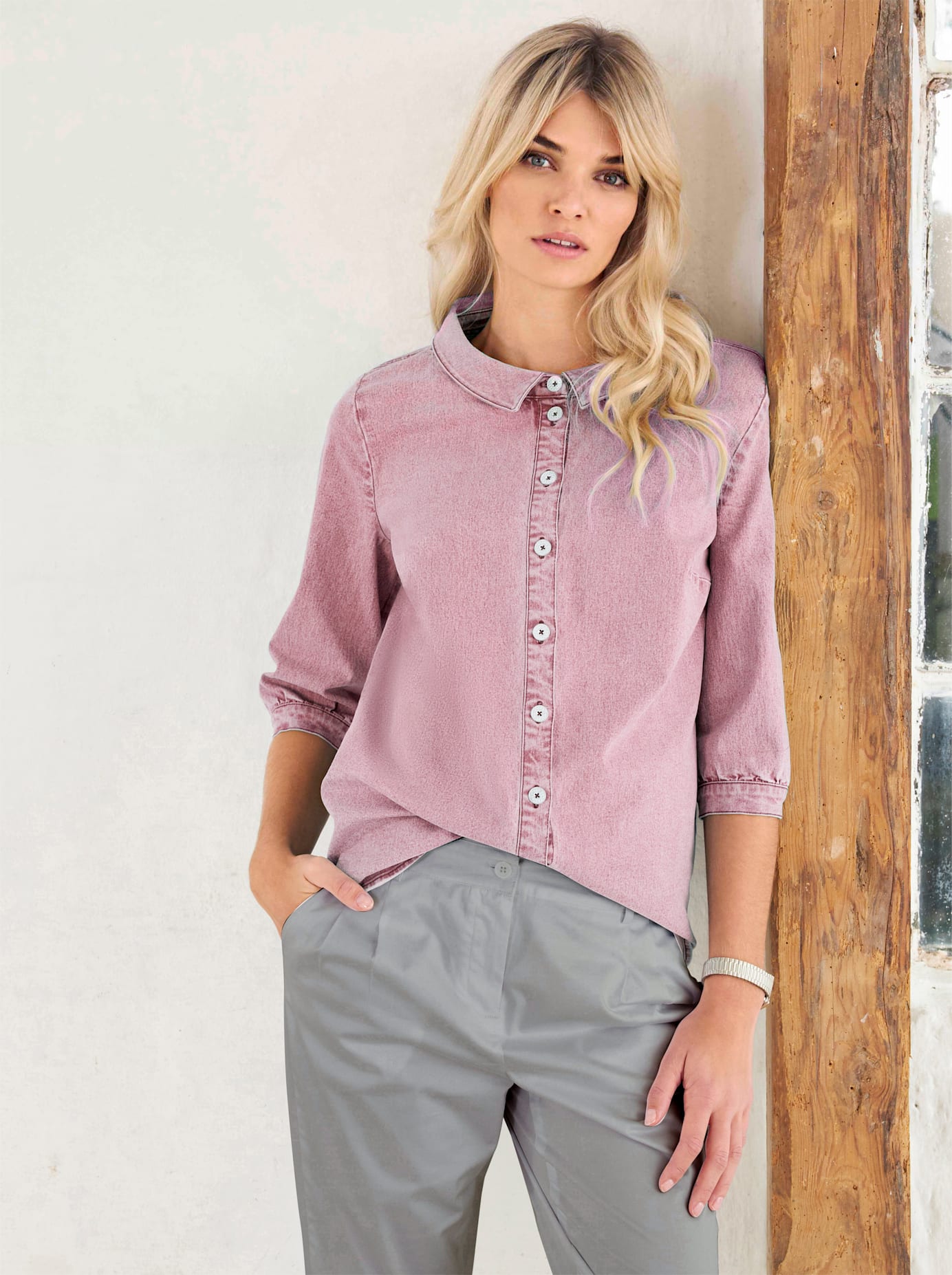 heine Jeansbluse von LINEA TESINI by heine