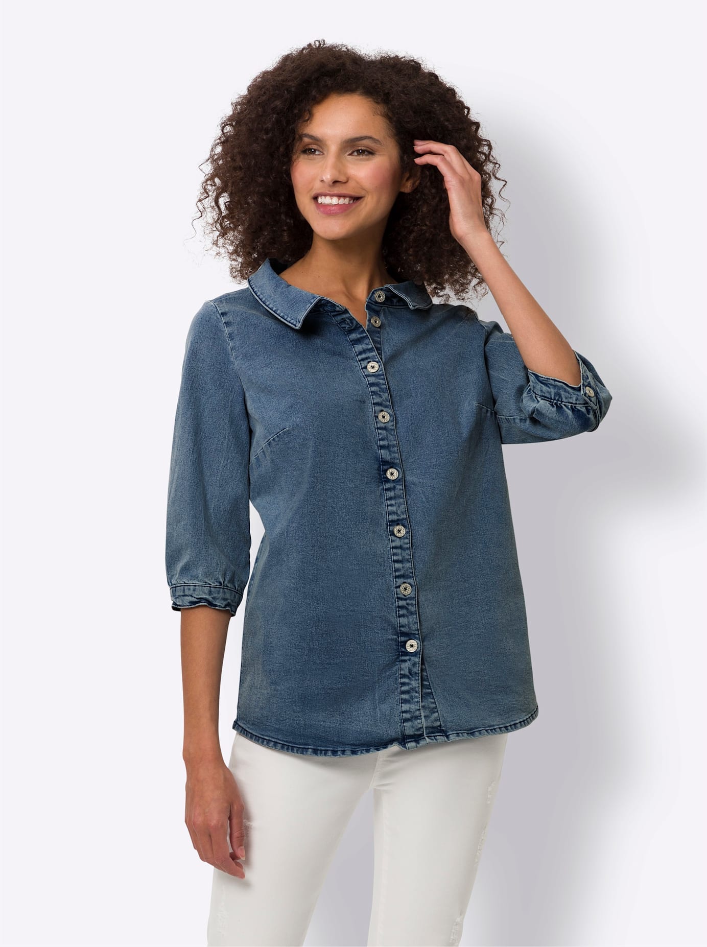 heine Jeansbluse von LINEA TESINI by heine