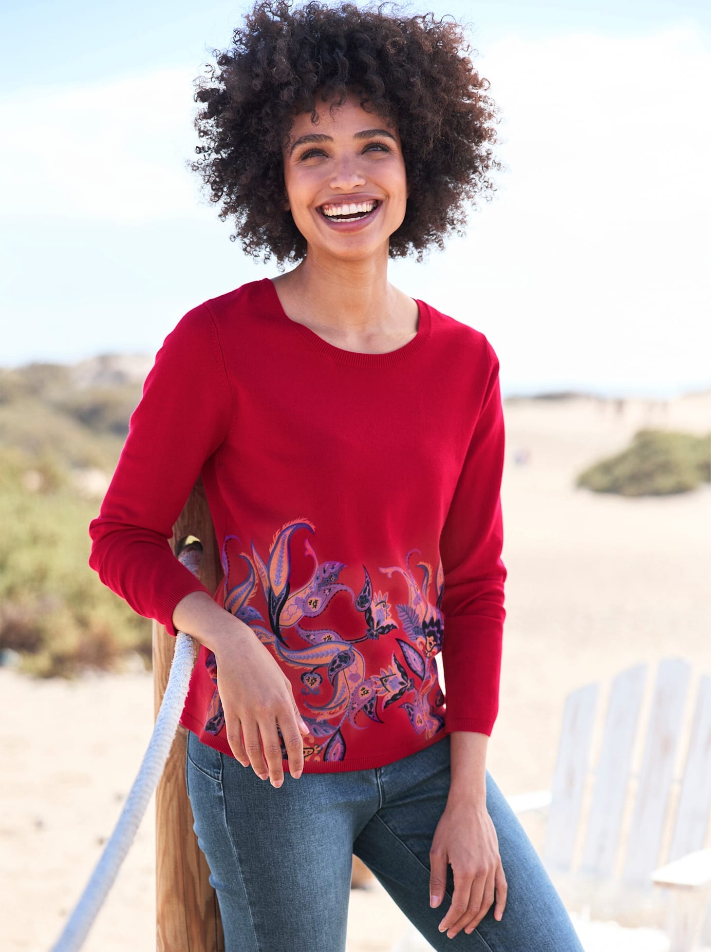 heine Rundhalspullover »Druck-Pullover« heine Rundhalspullover »Druck-Pullover« von heine